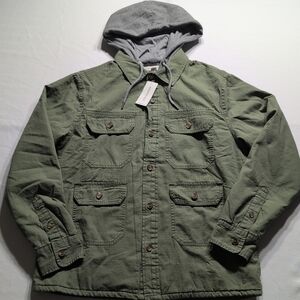 Aeropostale Green Hooded Jacket Size Small